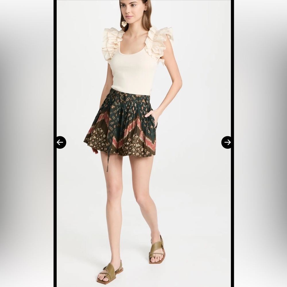 Ulla Johnson Marianna Pleated shorts size 4